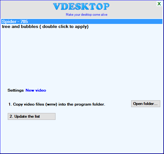 vdesktop vidéo
