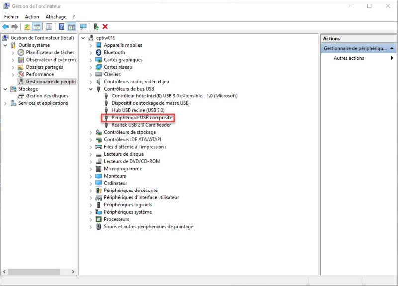 Clé USB ne fonctionne pas