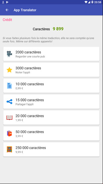 monetisation App Translator