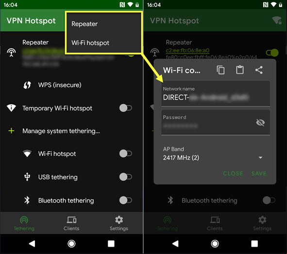 Trasnformer smarpthone en VPN astuce