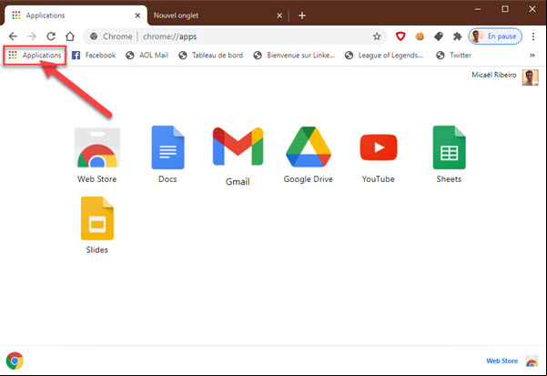 Gmail sur Windows 10