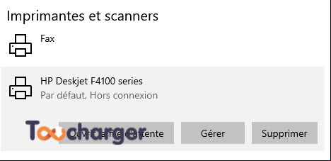 Imprimante par défaut Toucharger
