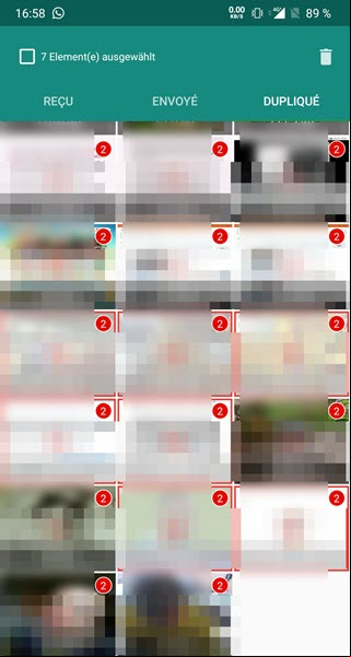 Supprimer doublons whatsapp